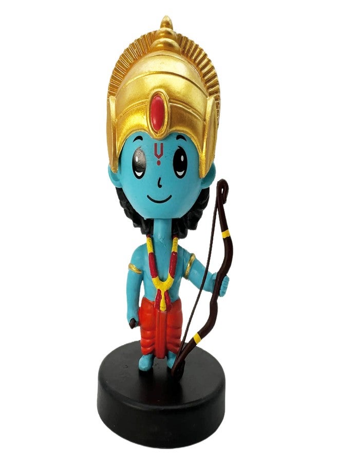 Buko Lord Shree Ram Bobblehead Idol - Car Dashboard, Home & Office Decor, Bow in Hand, Good Luck Murti, Gifting Statue - Image 2